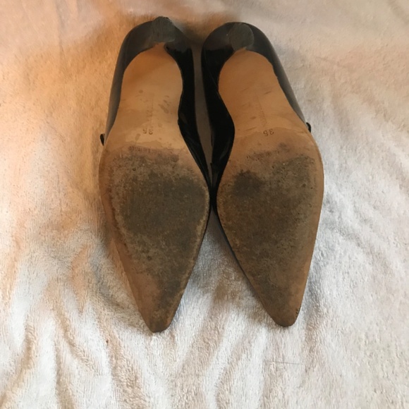 Manolo Blahnik Patter Leather Mary Jane Pumps - Picture 3 of 3